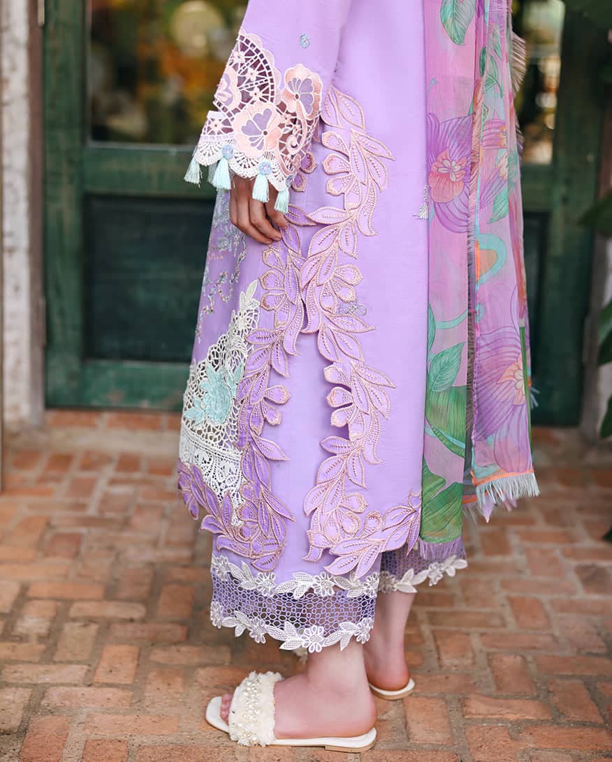 Mushq Hemline 26/Vol 2/Dewspell/Lavender/Chiffon Dupatta