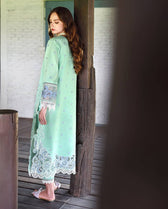 Mushq Hemline 26/Vol 2/Fernlore/Sea Green/Chiffon Dupatta
