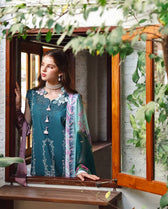 Mushq Hemline 26/Vol 2/Ivy Spell/Teal/Chiffon Dupatta