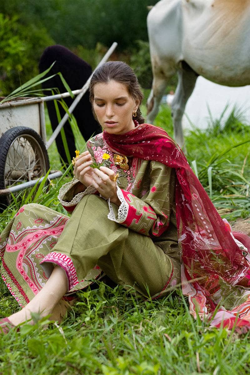 Mushq Hemline Mirasol/Cielo Sol/Moss Green