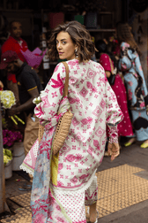 Re-Restocked/Mushq La Dolce Hemline Prints/Sabrina/Chiffon Dupatta Yellow&Cream/