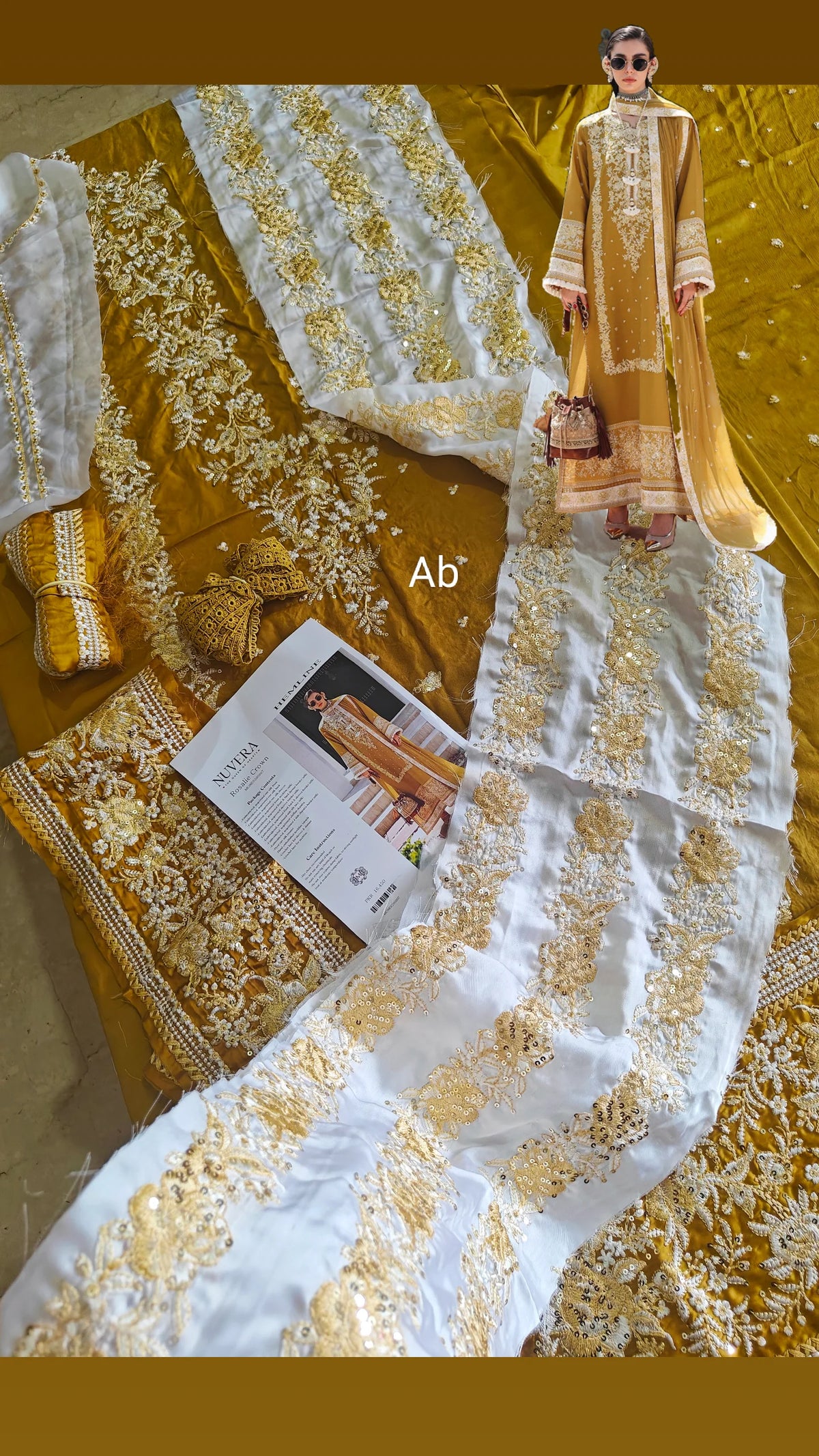 Open Pic/Mushq Nuvera Raw Silk 26/Vol 2/Rosalie Crown/D 07/Yellow