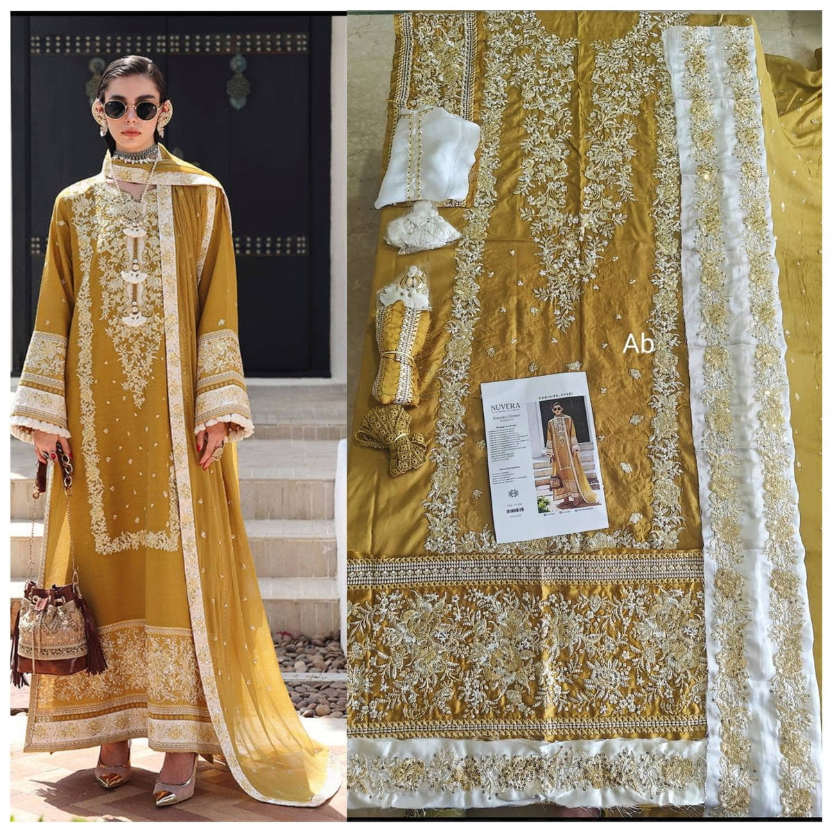 Open Pic/Mushq Nuvera Raw Silk 26/Vol 2/Rosalie Crown/D 07/Yellow