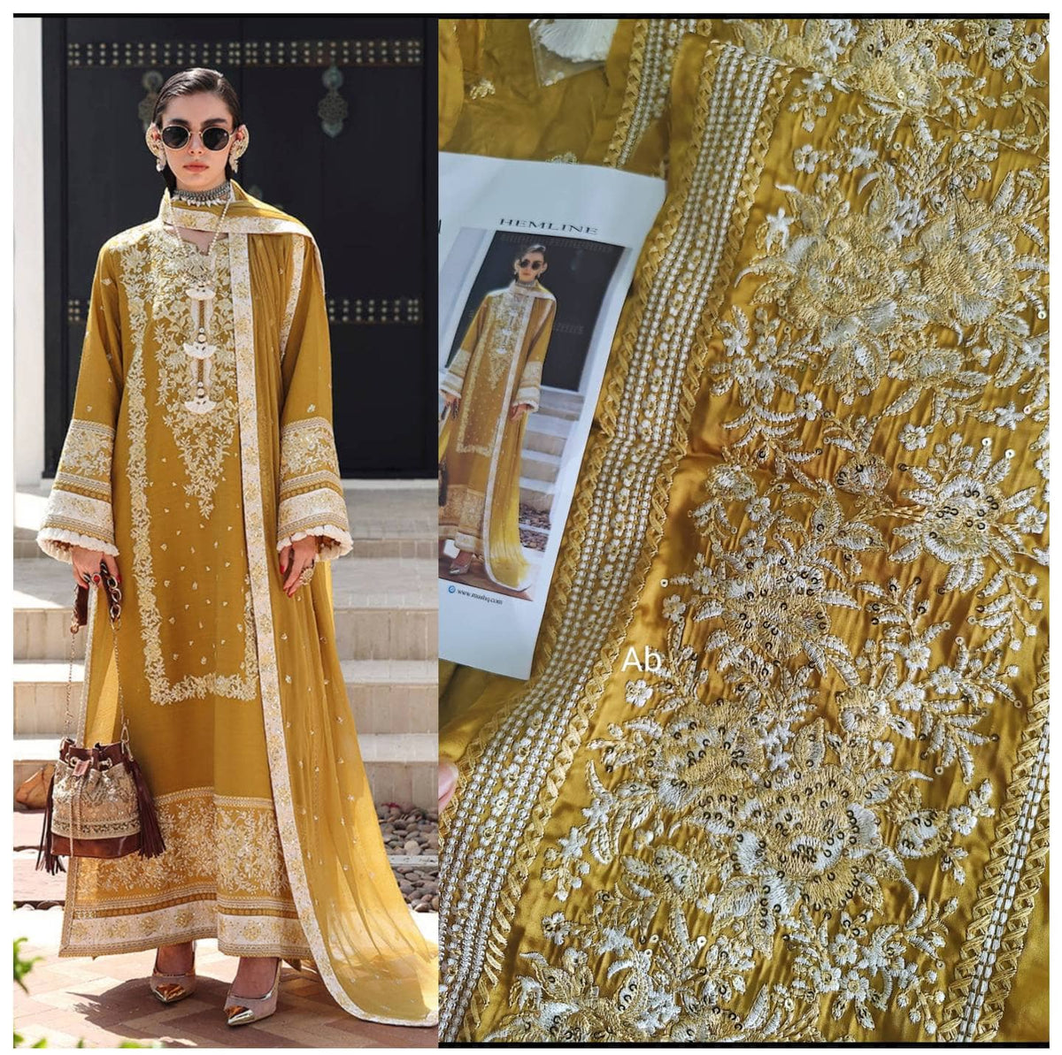Open Pic/Mushq Nuvera Raw Silk 26/Vol 2/Rosalie Crown/D 07/Yellow
