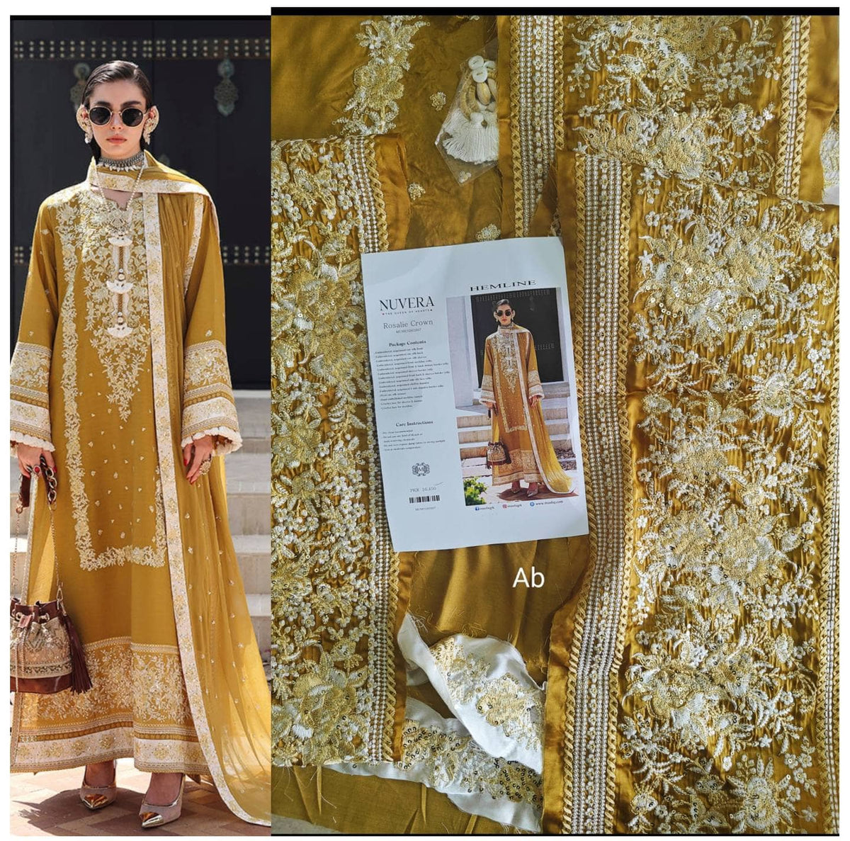 Open Pic/Mushq Nuvera Raw Silk 26/Vol 2/Rosalie Crown/D 07/Yellow