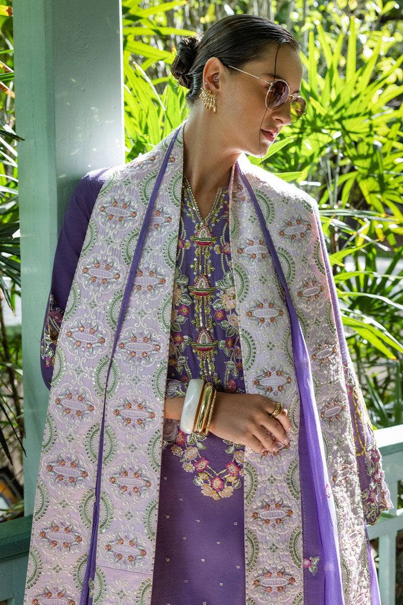 Mushq Nuvera Hemline Raw Silk/Elaris/Wisteria Purple