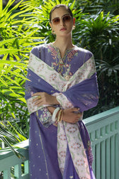 Mushq Nuvera Hemline Raw Silk/Elaris/Wisteria Purple