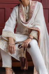 Mushq Nuvera Hemline Raw Silk/Elnaz/Off White