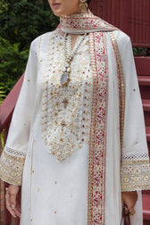 Mushq Nuvera Hemline Raw Silk/Elnaz/Off White