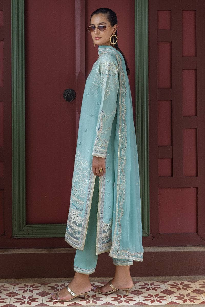 Mushq Nuvera Hemline Raw Silk/Freyelle/Light Blue