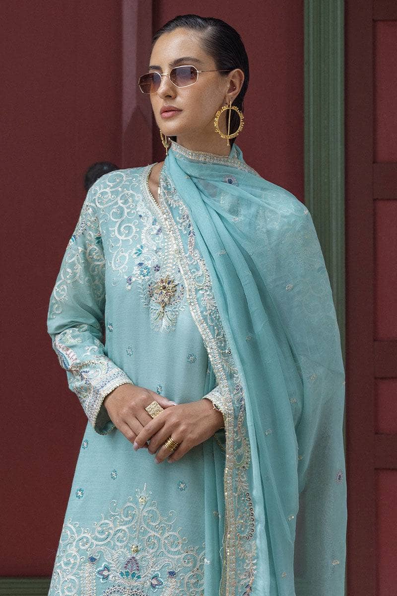 Mushq Nuvera Hemline Raw Silk/Freyelle/Light Blue
