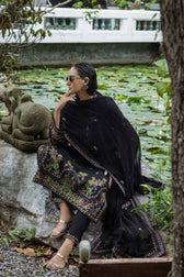 Mushq Nuvera Hemline Raw Silk/Onyxa/Black
