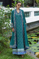 Sale‼️Mushq Nuvera Hemline Raw Silk/Valene/Teal Green
