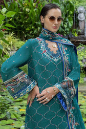 Sale‼️Mushq Nuvera Hemline Raw Silk/Valene/Teal Green