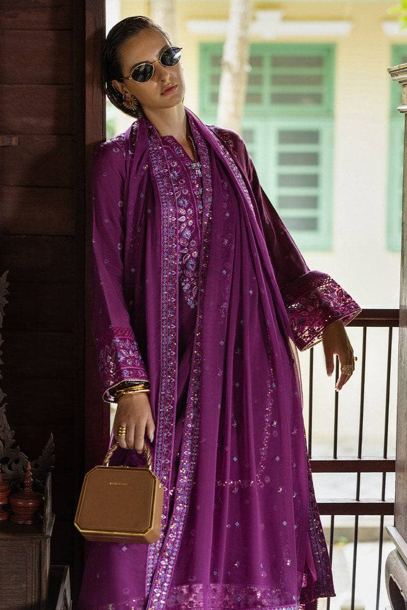 Restocked/Mushq Nuvera Hemline Raw Silk/Avenelle/Dark Purple