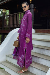 Restocked/Mushq Nuvera Hemline Raw Silk/Avenelle/Dark Purple
