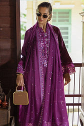 Restocked/Mushq Nuvera Hemline Raw Silk/Avenelle/Dark Purple