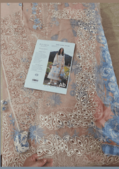 Hot🔥Seller/Open Pic/Hot 🔥 Seller/Mushq Hemline 26/Bloom Sonata/Silk Dupatta/Peach Pink
