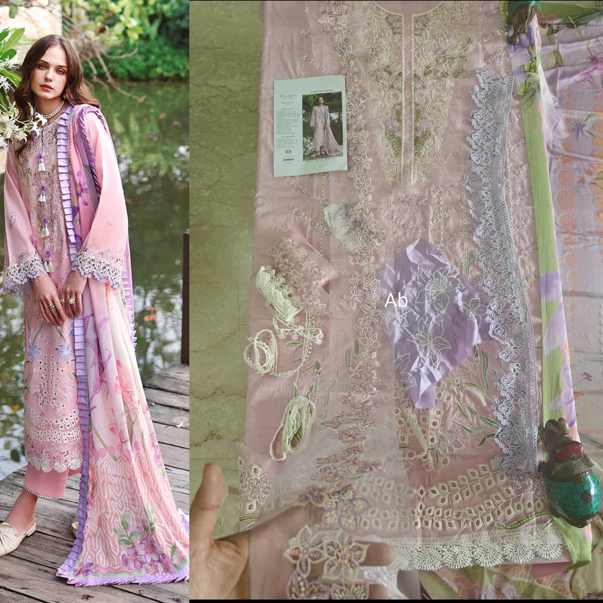 Hot 🔥 Sellers/Open Pic/Mushq Hemline 26/Vol 2/Mushq Hemline 26/Vol 2/Pink/Silk Dupatta