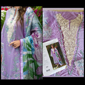 Open Pic/Mushq Hemline 26/Dewdrop Dance/Silk Dupatta/Lilac