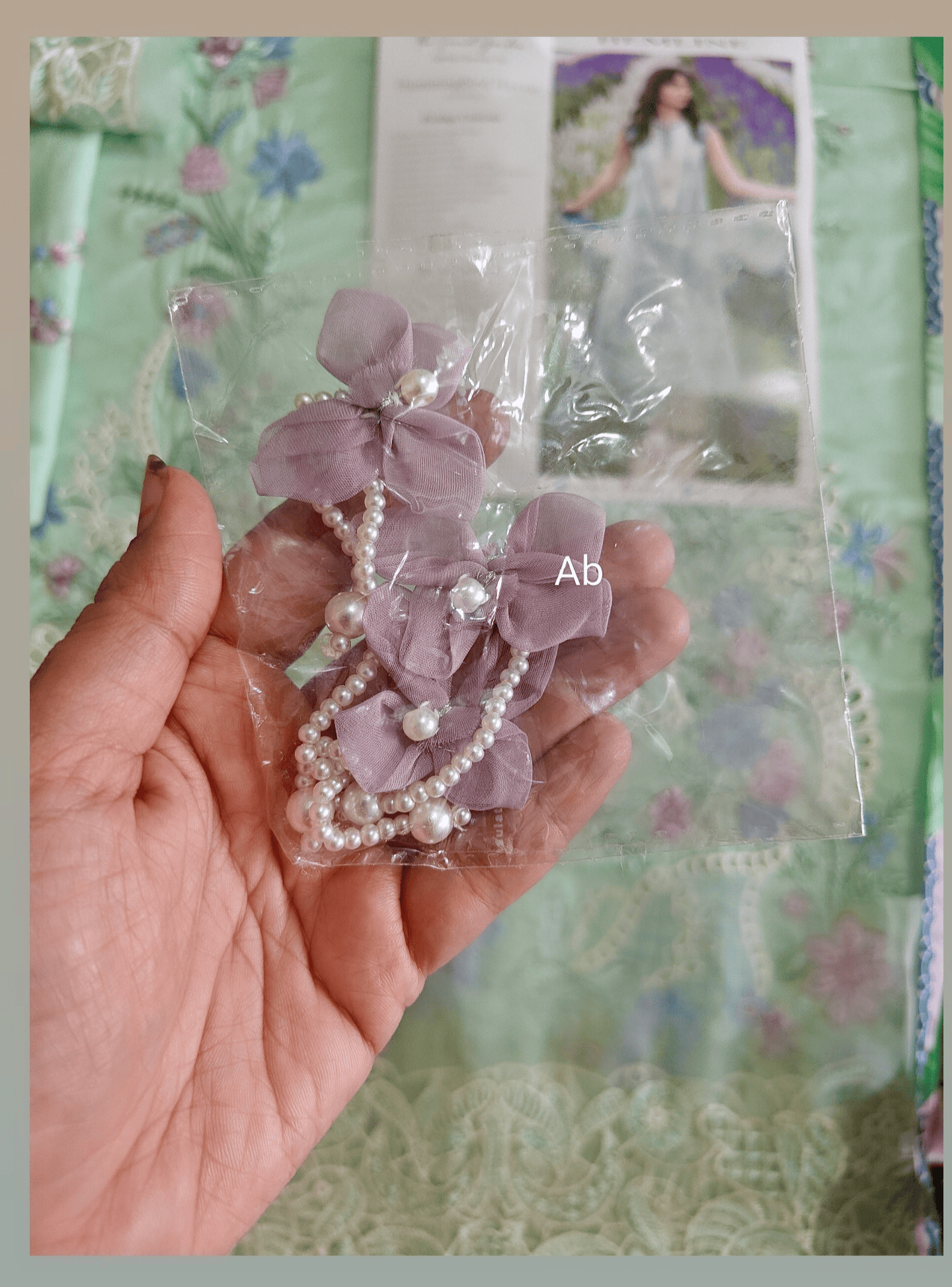 Open Pic/Mushq Hemline 26/Hummingbird Haven/Silk Dupatta/Mint Green