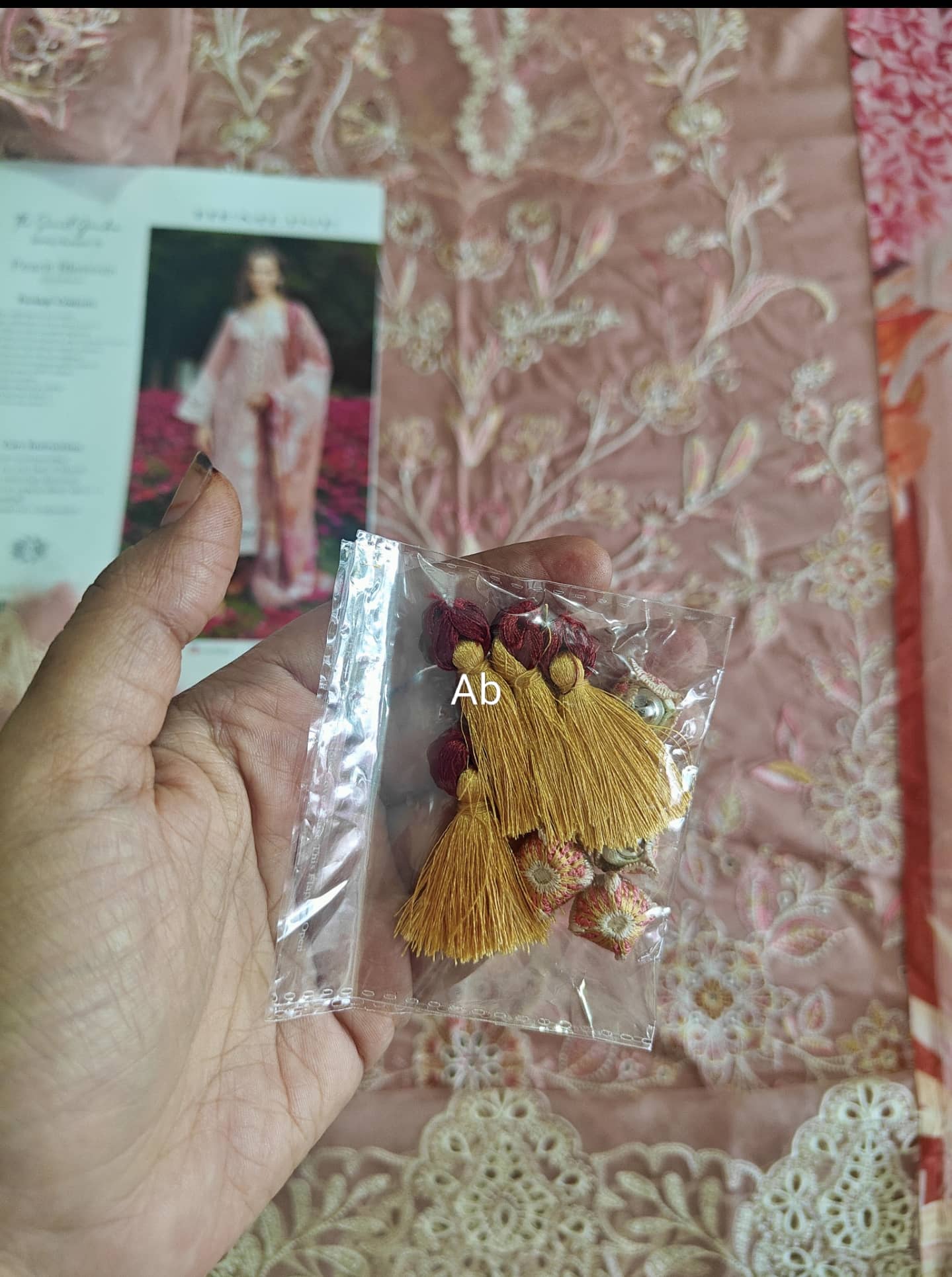 Open Pic/Mushq Hemline 26/Peach Blossom/Peach/Chiffon Dupatta