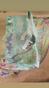 Open Pic/Mushq Hemline 26/Vol 2/Fernlore/Sea Green/Chiffon Dupatta