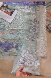 Open Pic/Mushq Hemline 26/Vol 2/Fernlore/Sea Green/Chiffon Dupatta