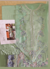 Open Pic/Mushq Hemline 26/Vol 2/Fernlore/Sea Green/Chiffon Dupatta