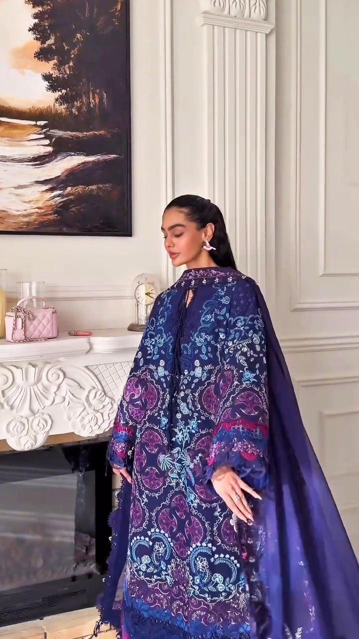 Spotted in Suffuse Luxury Lawn 26/Elora/Blue