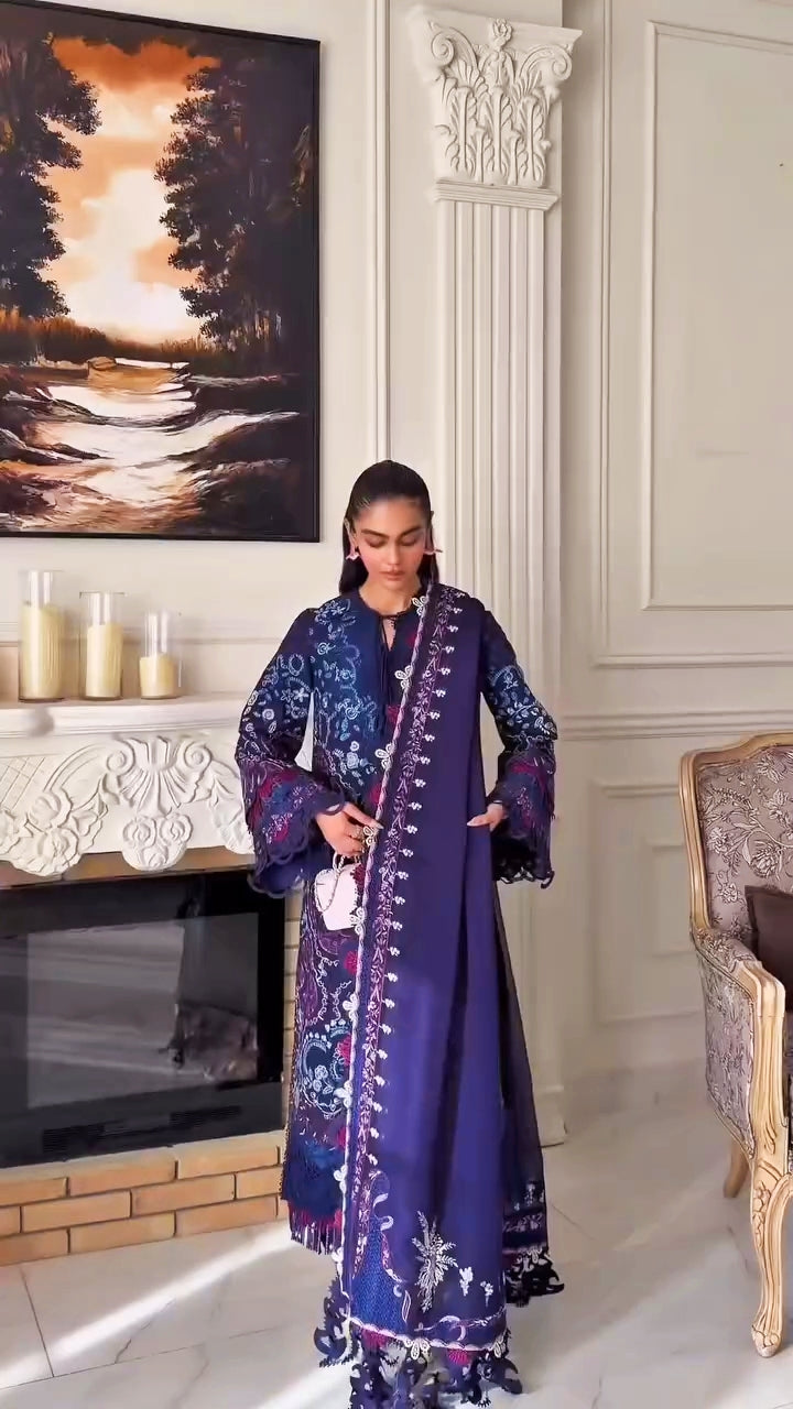 Spotted in Suffuse Luxury Lawn 26/Elora/Blue