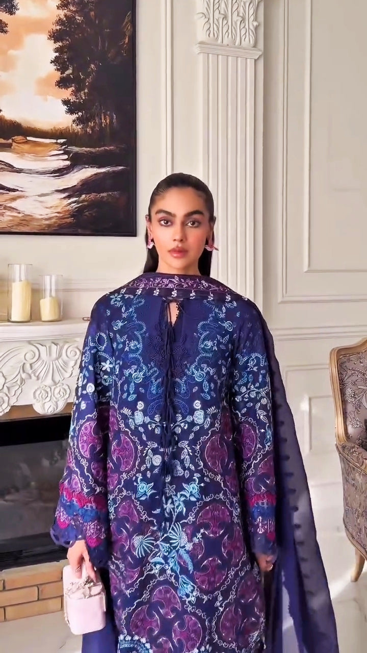 Spotted in Suffuse Luxury Lawn 26/Elora/Blue