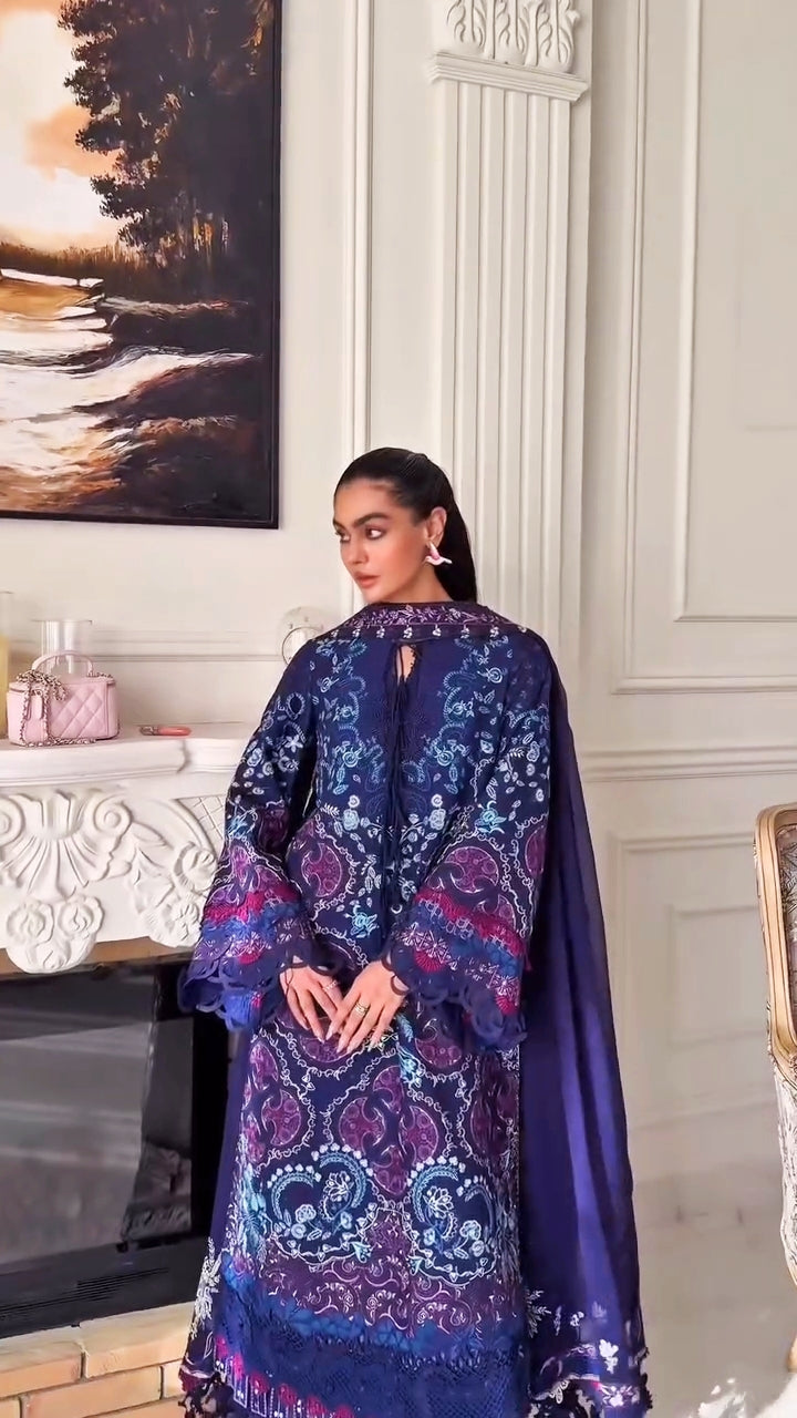 Spotted in Suffuse Luxury Lawn 26/Elora/Blue