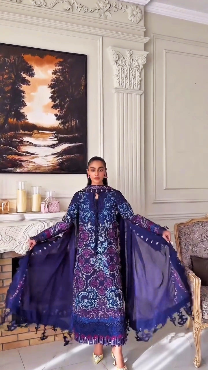 Spotted in Suffuse Luxury Lawn 26/Elora/Blue