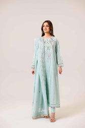 Nishat Cross Season Edit/Printed Embroidered Suit - 42401988-1/Mint