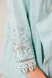 Nishat Cross Season Edit/Printed Embroidered Suit - 42401988-1/Mint