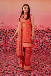 Nishat Cross Season Edit/Printed Suit - 42501069/Orange
