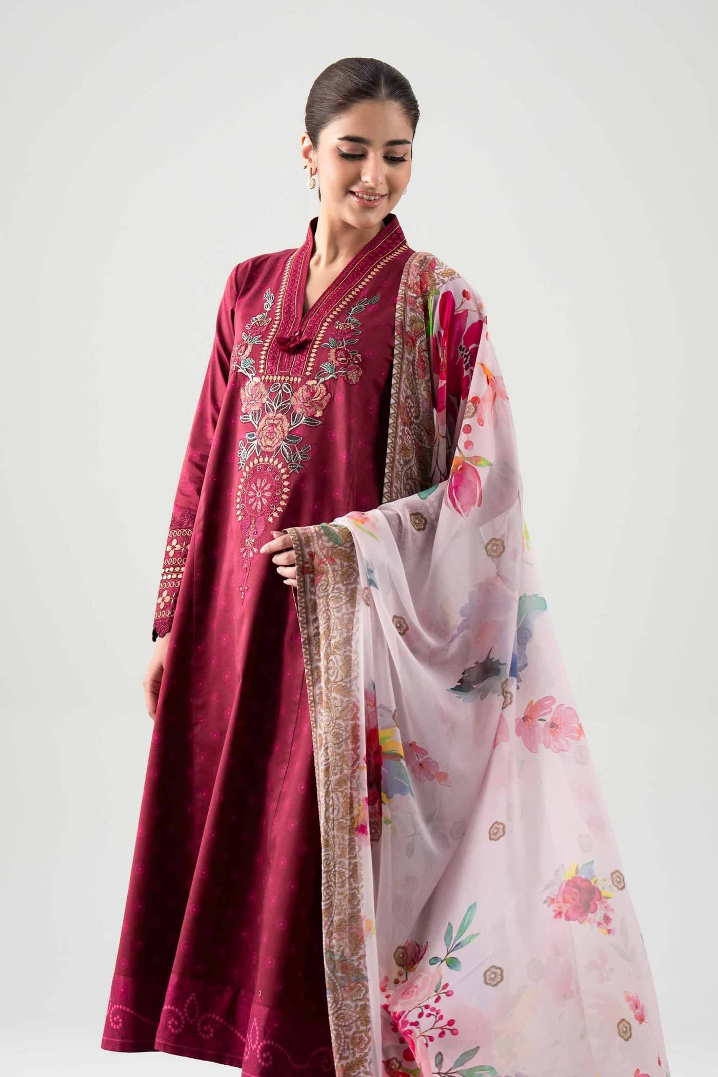 Nishat Eid Launch/42601017/Shirt Dupatta Set