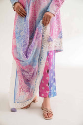 Nishat 3 Piece -Digital Printed Embroidered Suit - 42501624