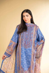 Nishat 3 Piece -Digital Printed Embroidered Suit - 42501643