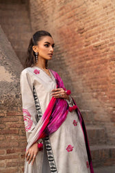Nishat Lawn Collection 24/3 Piece-Printed Embroidered Suit - 42401164