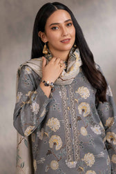 Nishat Winter 23/Khaddar/Printed Embroidered Suit/42303211