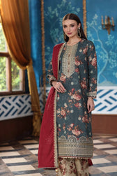 Nishat Winter 25/Digital Printed Embroidered Suit - 42502724