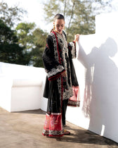 Restocked/Afsana Lawn by Nofha Official/Charlotte/Embroidered Chiffon Dupatta