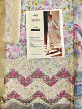 Nofha Official open pics Open Pic/Afsana Lawn by Nofha Official/Pearls/Chiffon Dupatta