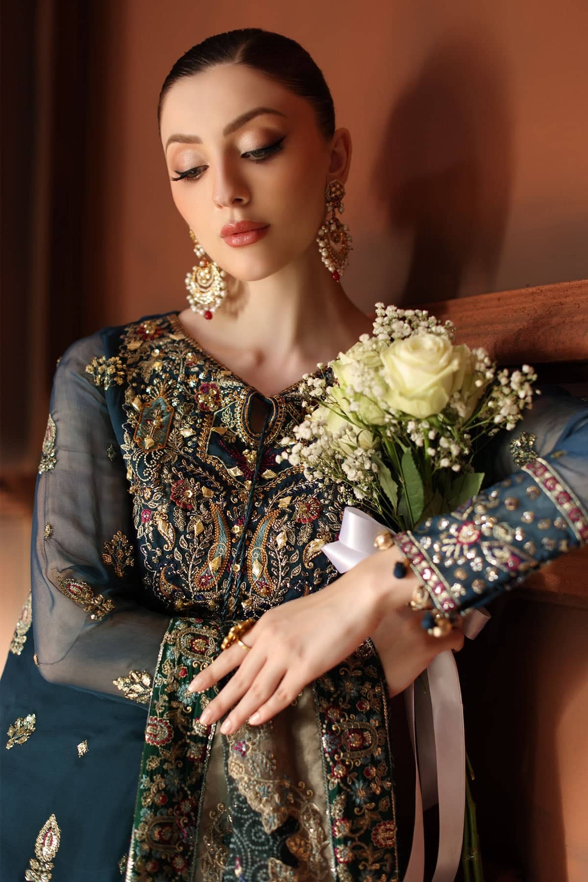 Nureh Alfaz Ready To Ship Formals Restocked/Nureh Alfaz Luxury Formals/NL 88/Hand Work
