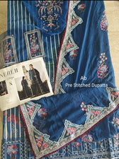 Semi Stitched Easy Stitching Solutions/Nureh Amaya Luxury Formals Chiffon/AM -23