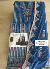Semi Stitched Easy Stitching Solutions/Nureh Amaya Luxury Formals Chiffon/AM -23
