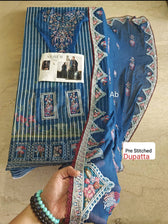 Semi Stitched Easy Stitching Solutions/Nureh Amaya Luxury Formals Chiffon/AM -23