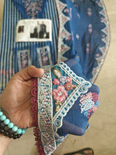 Semi Stitched Easy Stitching Solutions/Nureh Amaya Luxury Formals Chiffon/AM -23